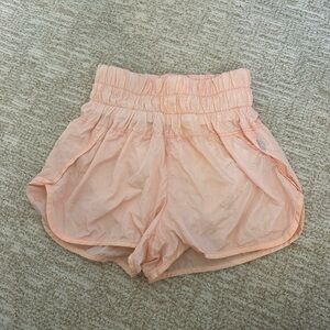 Peach free people movement way home shorts